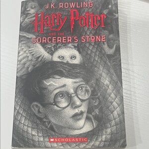 Scholastic Harry Potter Book with Red and Gray Cover